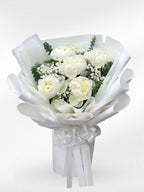 Snow Bloom - Peony Bouquet - BestBloomBuddy