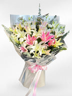 Pink Majesty - Lily Bouquet - BestBloomBuddy