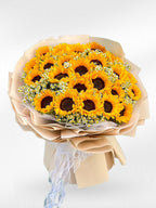 Golden Sunbeam - 20 Sunflowers Bouquet - BestBloomBuddy