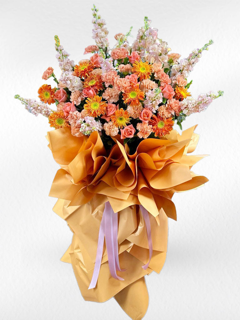 Orange Fortune - Flower Stand - BestBloomBuddy