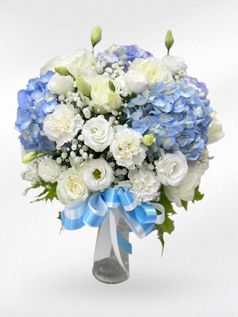 Little Miracle – Blue Flower Vase - BestBloomBuddy