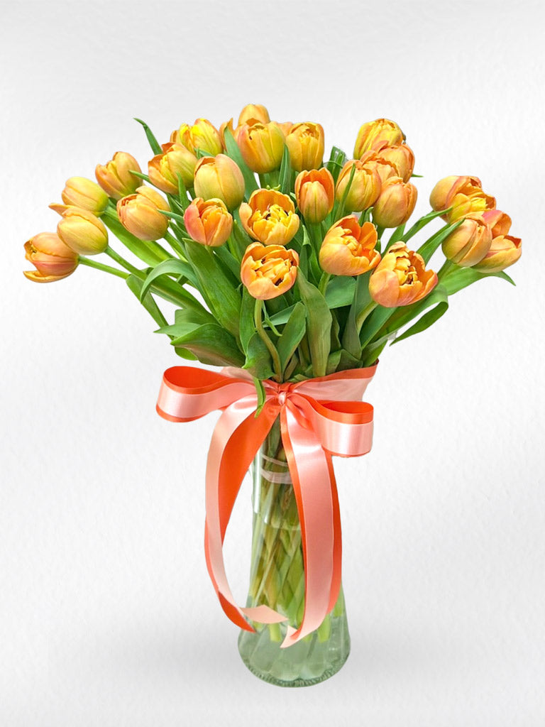 Timeless Tulips - Flower Vase - BestBloomBuddy