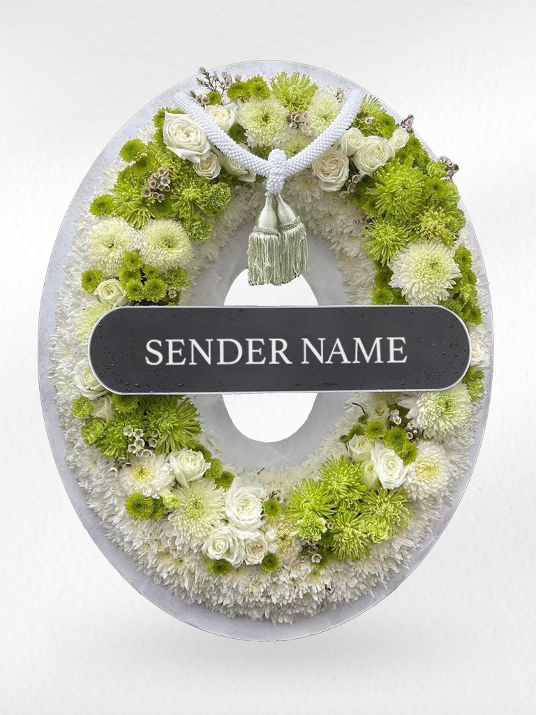 Divine Farewell – Fresh Flower Wreath - BestBloomBuddy