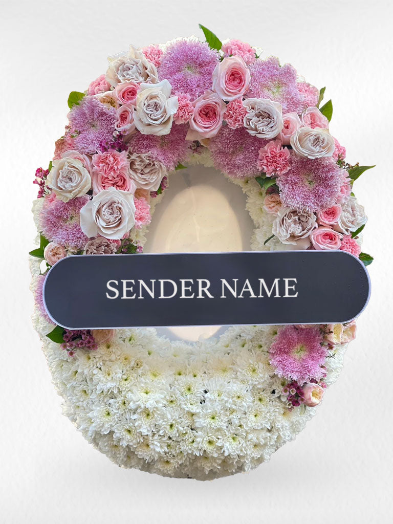 Gentle Remembrance – Fresh Flower Wreath - BestBloomBuddy