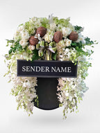 Pure Remembrance – Fresh Flower Wreath - BestBloomBuddy