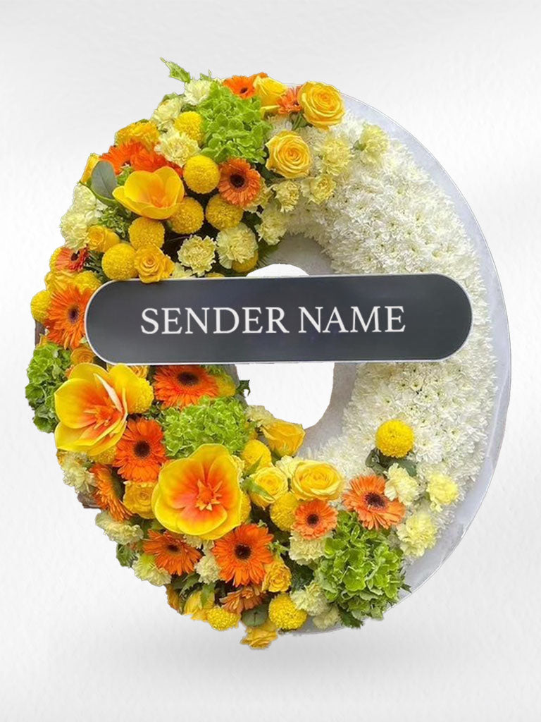 Soulful Tribute – Fresh Flower Wreath - BestBloomBuddy