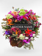Eternal Paradise – Fresh Flower Wreath - BestBloomBuddy