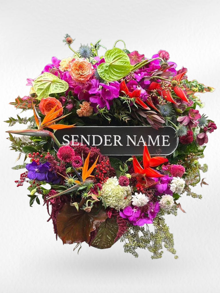 Eternal Paradise – Fresh Flower Wreath - BestBloomBuddy