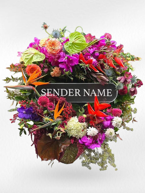 Eternal Paradise – Fresh Flower Wreath - BestBloomBuddy