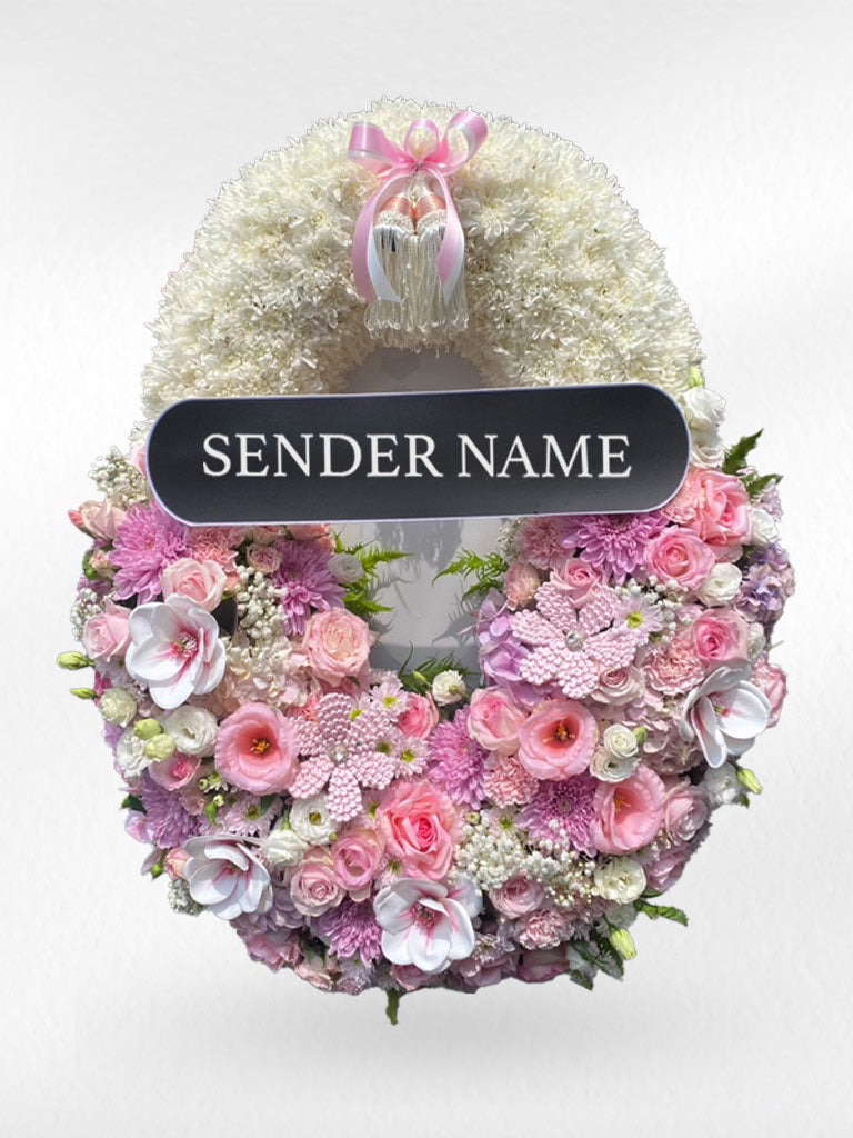 In Loving Memory – Fresh Flower Wreath - BestBloomBuddy