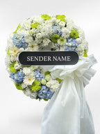 Timeless Peace – Fresh Flower Wreath - BestBloomBuddy