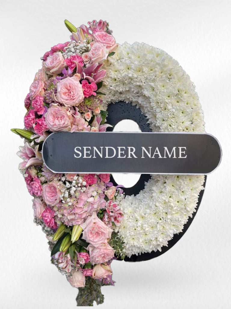 Honoring Hearts – Fresh Flower Wreath - BestBloomBuddy