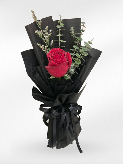 One & Always – Single Red Rose Bouquet