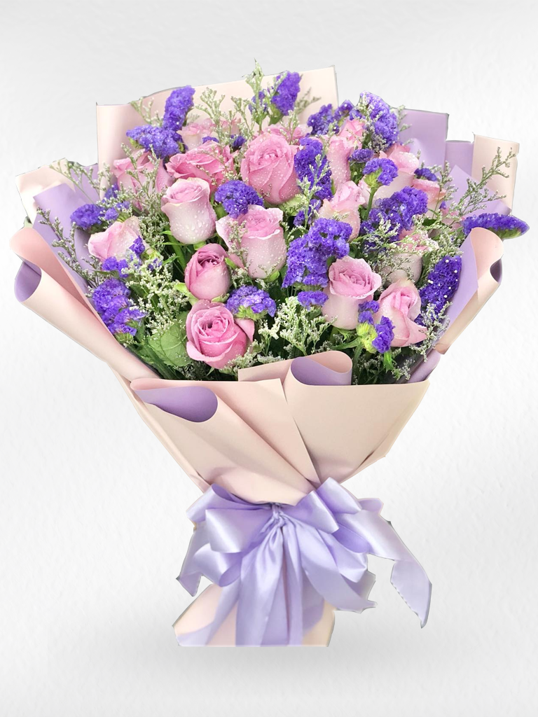 Violet Grace – 20 Purple Roses Bouquet
