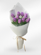 Lavender Kiss – 10 Purple Tulips Bouquet - BestBloomBuddy
