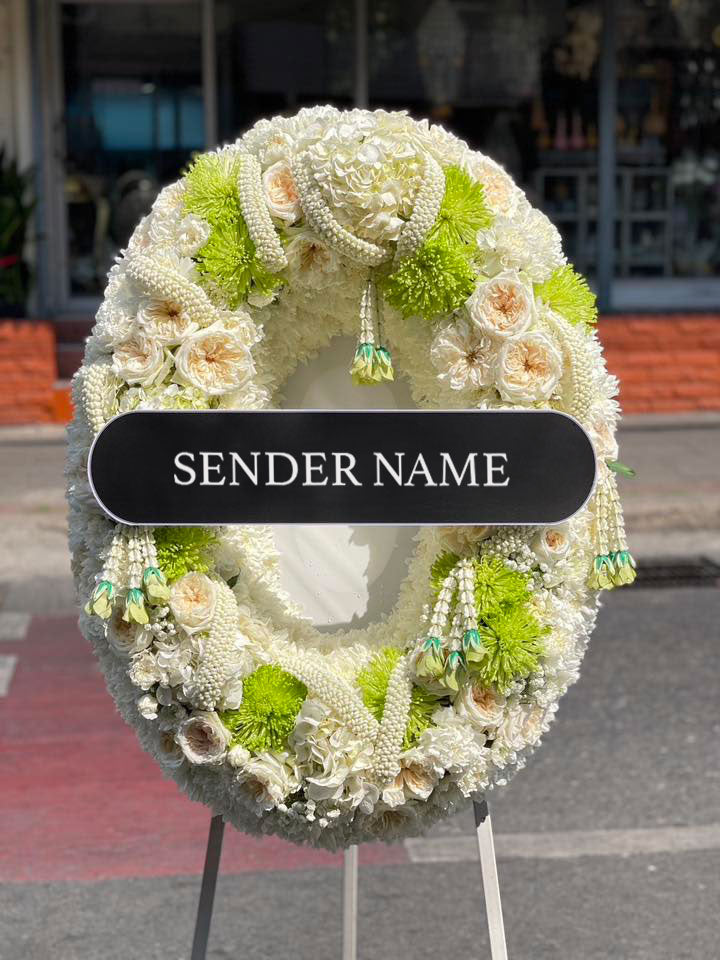 Lasting Solace – Fresh Flower Wreath - BestBloomBuddy