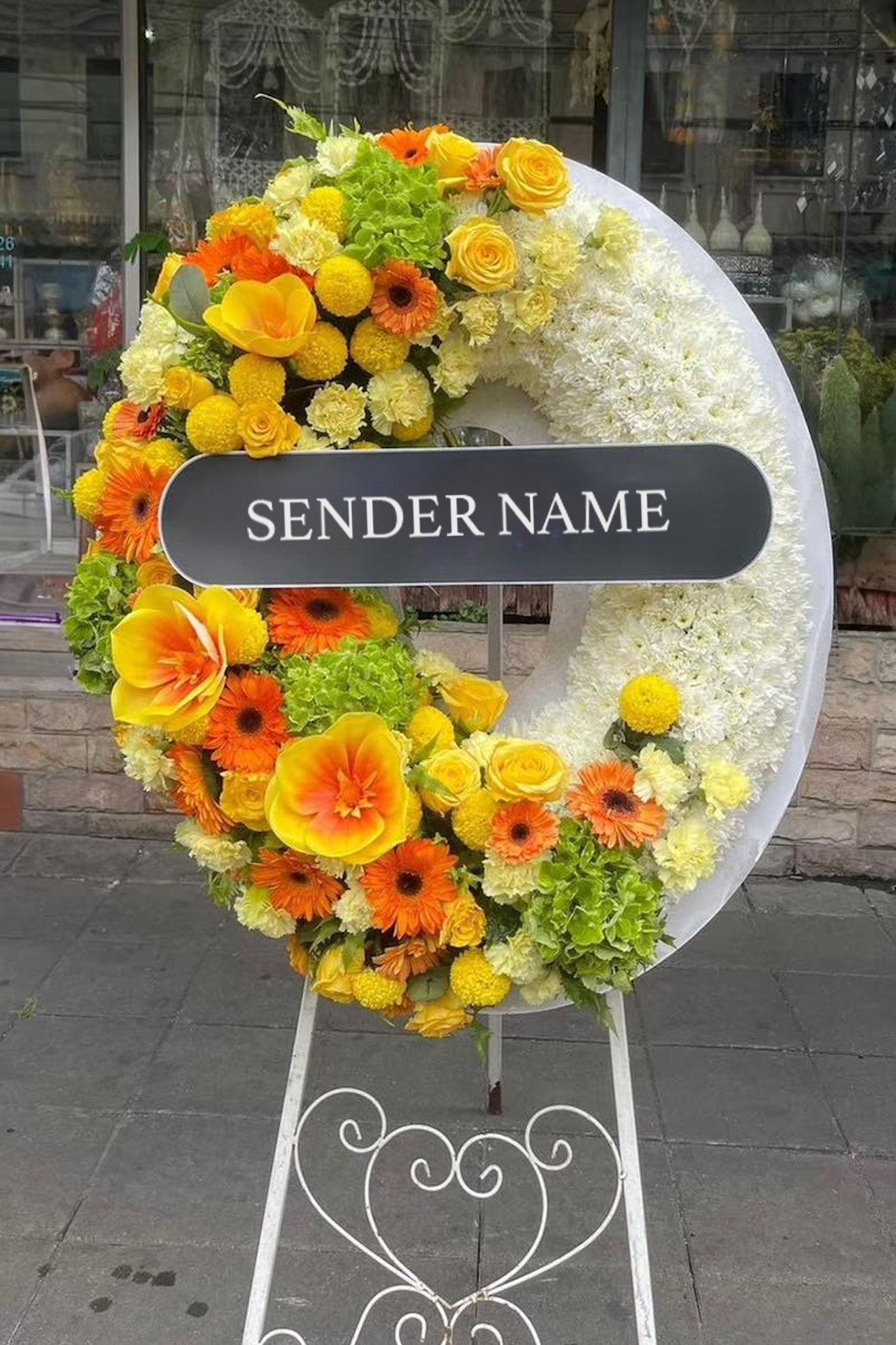 Soulful Tribute – Fresh Flower Wreath - BestBloomBuddy