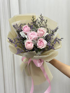 Sweet Heart - 5 Pink Roses Bouquet