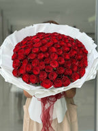 Century of Love  - 100 Red Roses Bouquet - BestBloomBuddy