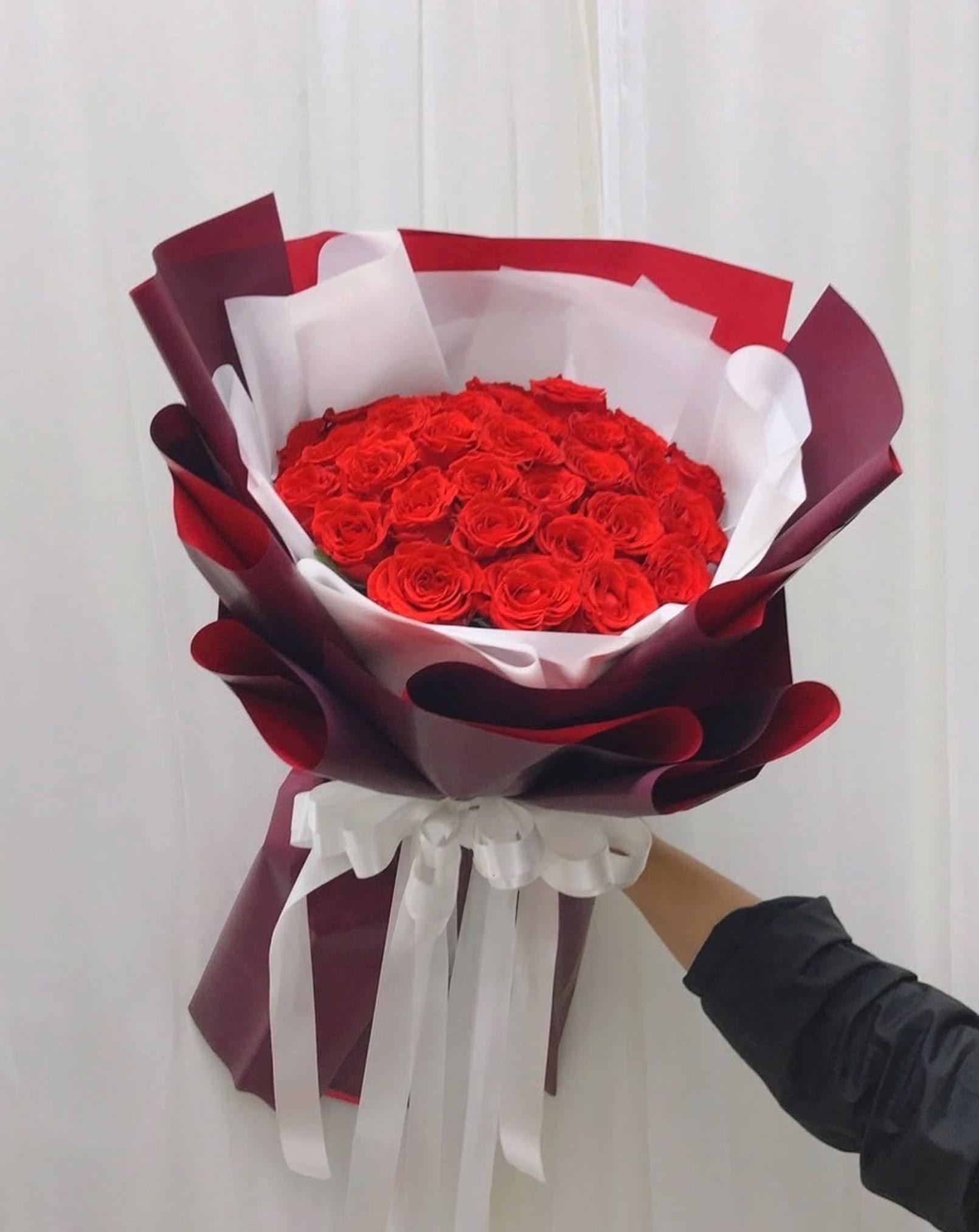 Cupid’s Hug – 30 Red Roses Bouquet | Valentine's Day Collection