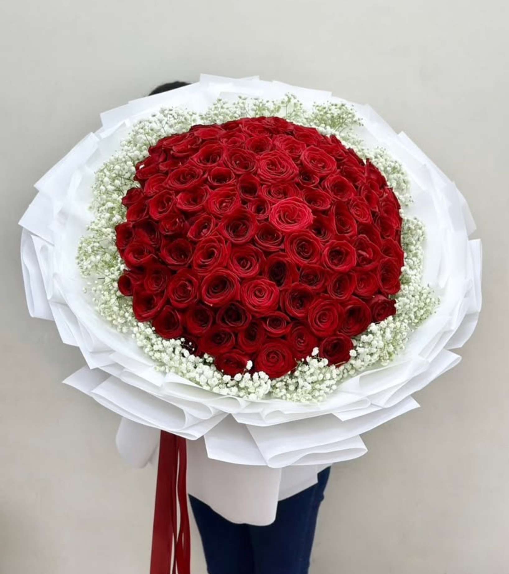 No One but You - 100 Red Roses Bouquet | Valentine's Day Collection