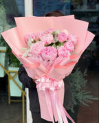 Blush Sweetheart - 10 Peonies Bouquet - BestBloomBuddy
