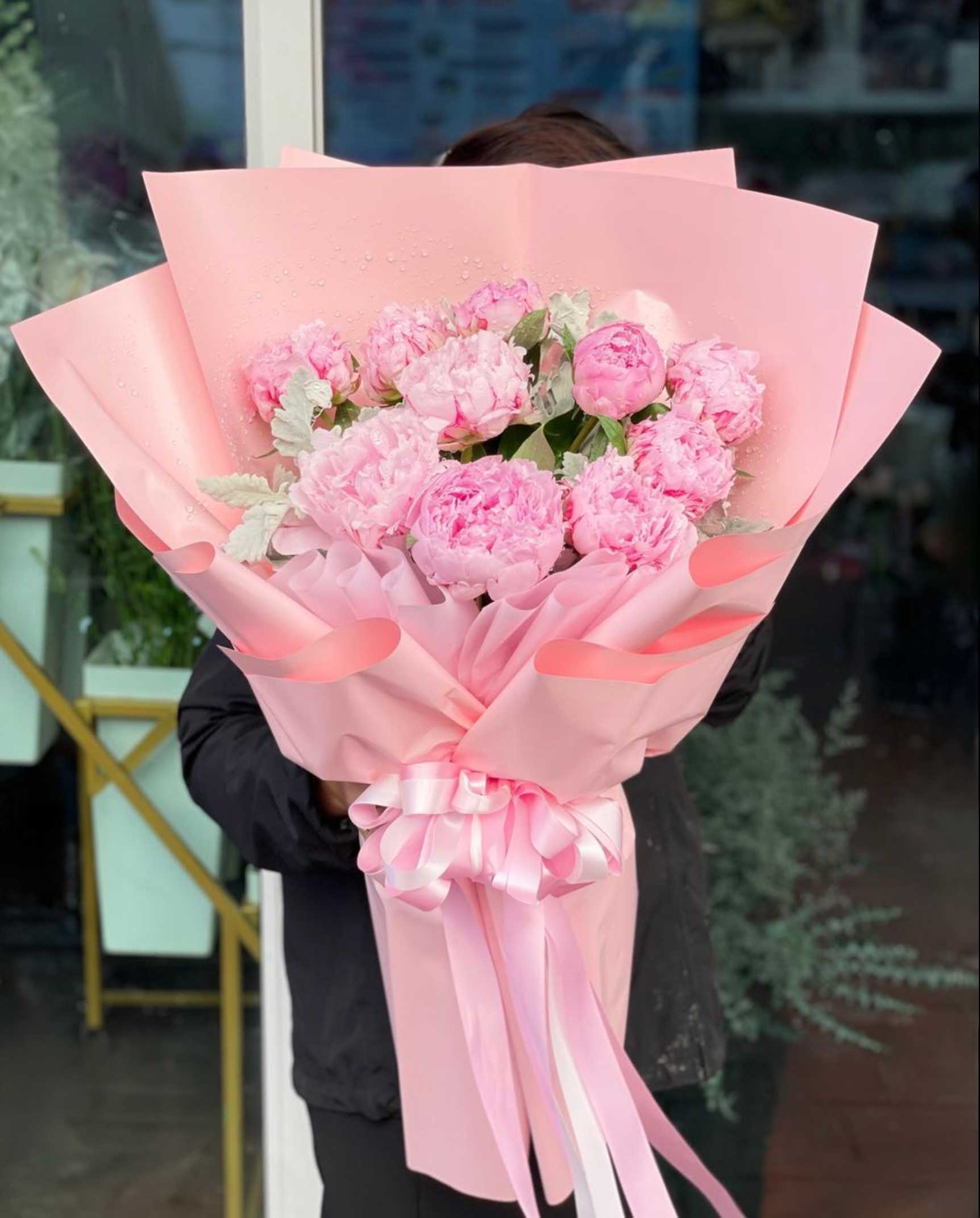 Blush Sweetheart - 10 Peonies Bouquet - BestBloomBuddy