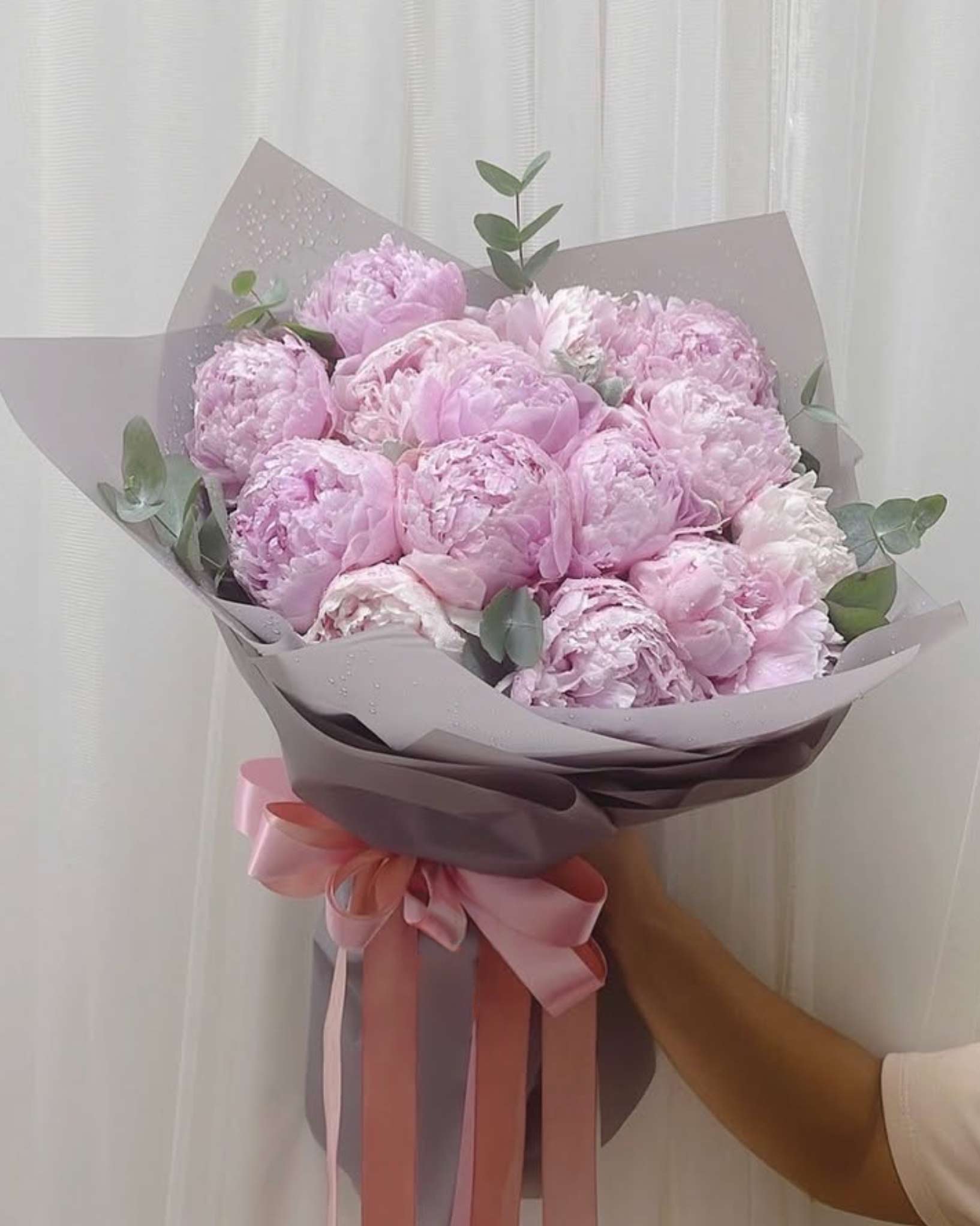 Soft Dream - 15 Peonies Bouquet - BestBloomBuddy