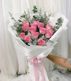Sweetest Day – 10 Pink Roses Bouquet