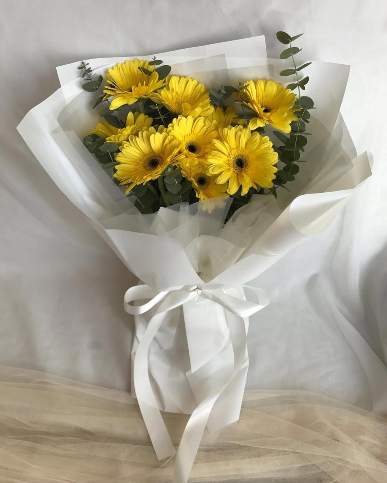 Warm Day – Yellow Gerbera Bouquet - BestBloomBuddy