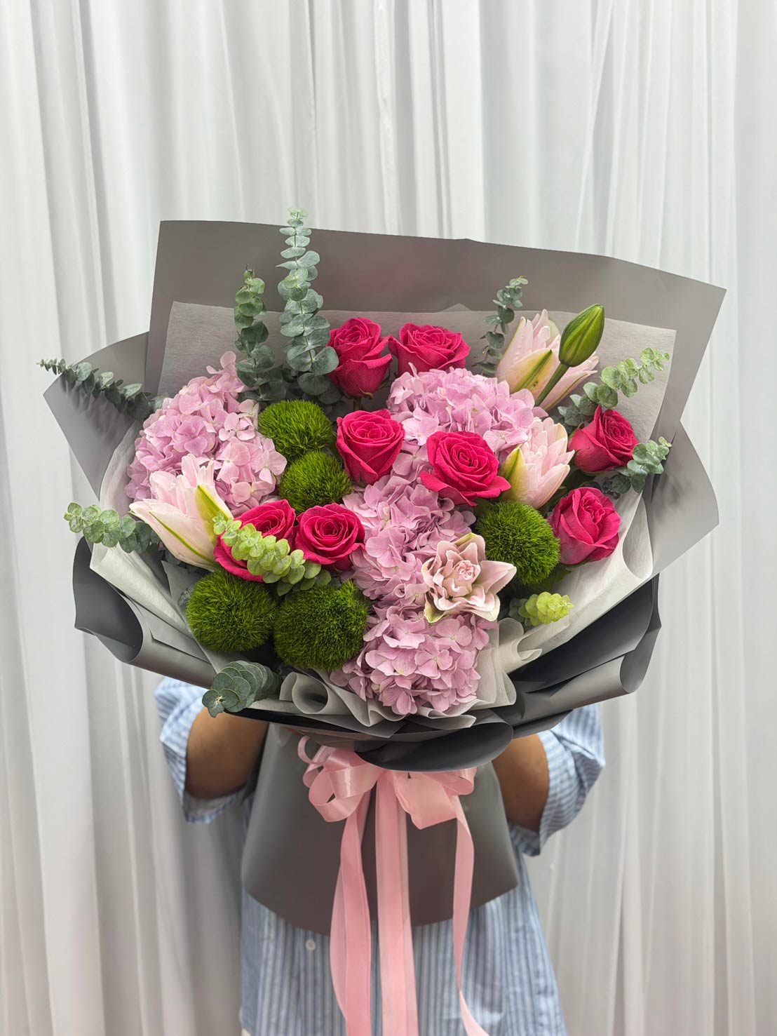 Pink Reverie — Mixed Flower Bouquet