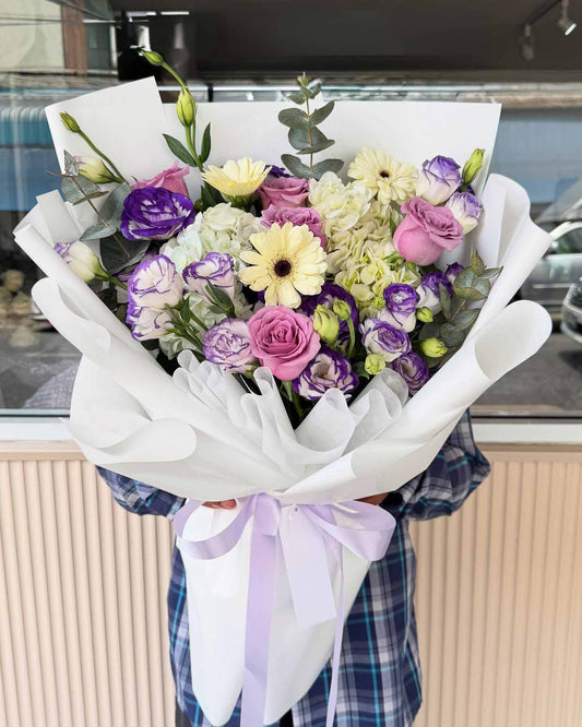 Twilight Charm – Mixed Flower Bouquet