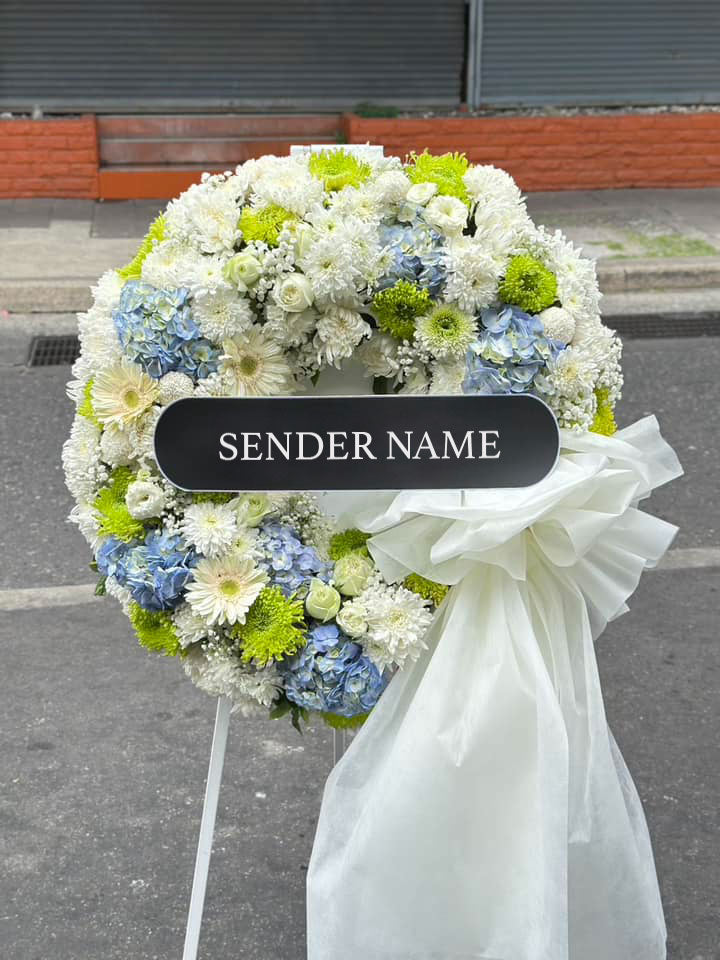 Timeless Peace – Fresh Flower Wreath - BestBloomBuddy