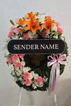 Eternal Reverence – Fresh Flower Wreath - BestBloomBuddy