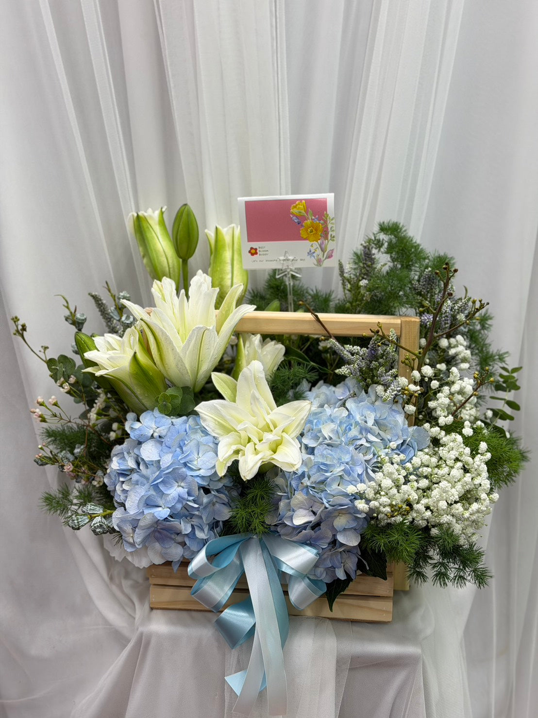 Blue Breeze - Flower Basket