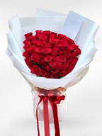 My Love - 50 Red Roses Bouquet | Valentine's Day Collection - BestBloomBuddy