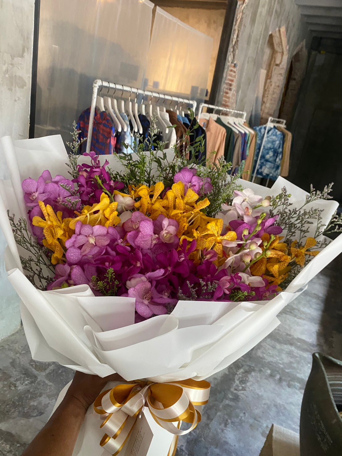 Coral Blossom – Orchid Bouquet
