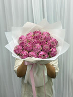 Blushing Grace – 20 Pink Lotus Bouquet - BestBloomBuddy