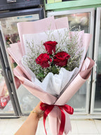 Ruby Spark - 3 Red Roses Bouquet