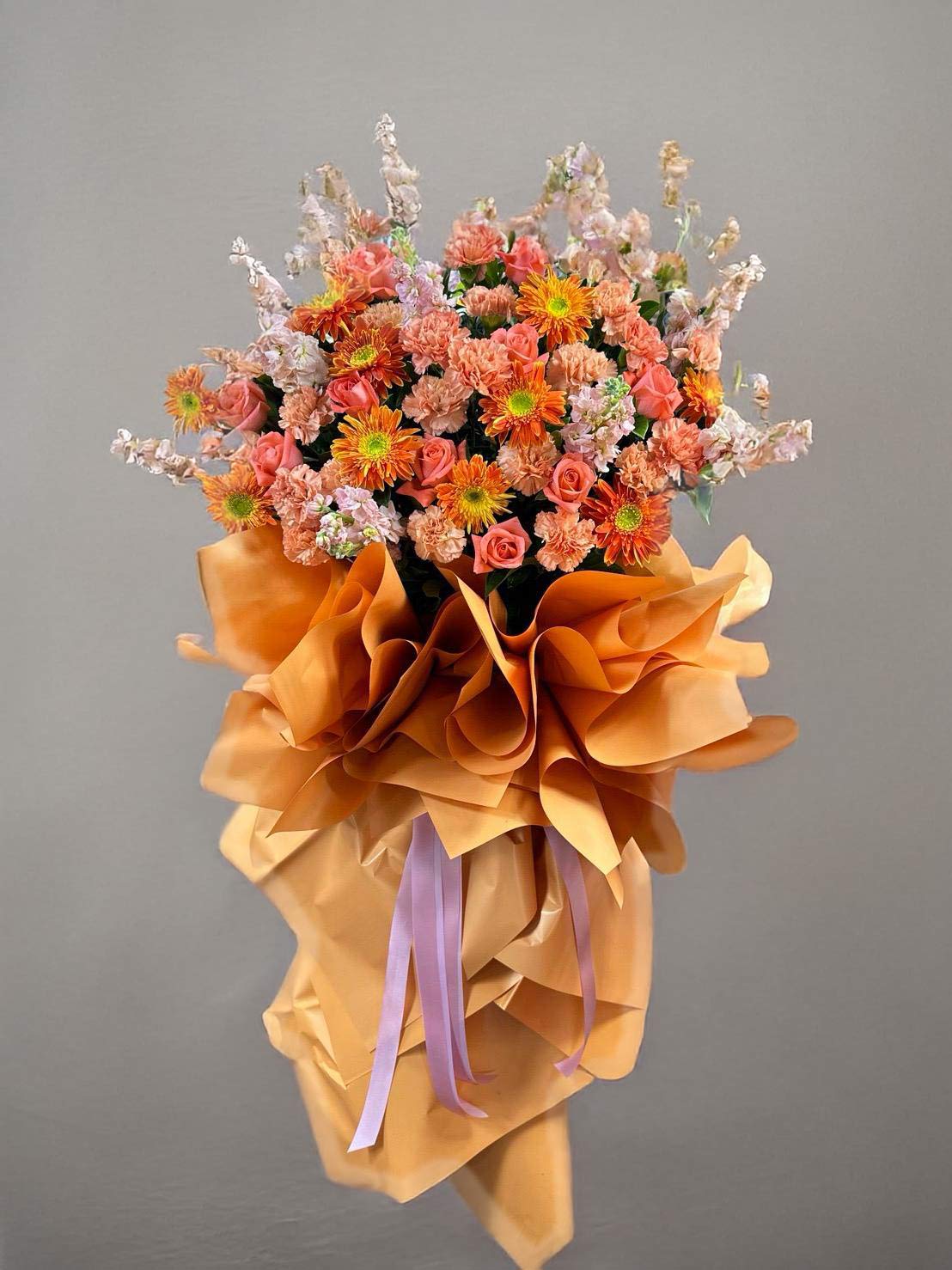 Orange Fortune - Flower Stand - BestBloomBuddy